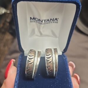 Montana Silversmiths Elegant Silver and Gold Cufflinks